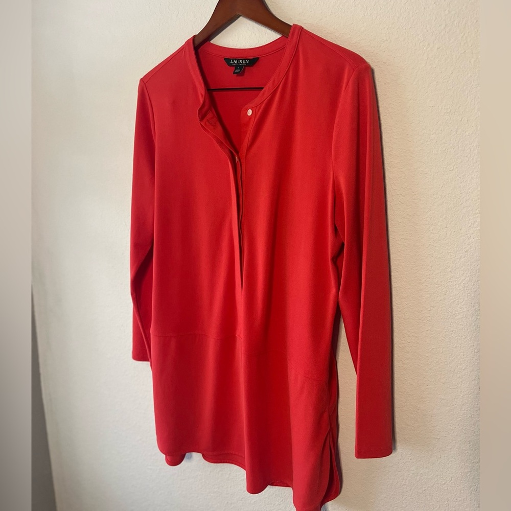 Ralph Lauren Red Button Down Shirt‎